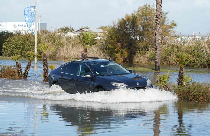 Het zuiden van Frankrijk wordt geteisterd door veel regenval.