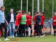DETO viert de 2-1 tegen Excelsior’31. De derby eindigde in 2-2, de Rijssense ploeg moet het kampioensfeest nog uitstellen.