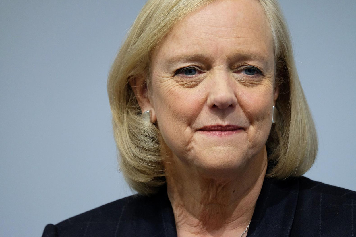 Meg Whitman, een belangrijke Republikeinse activist en fondsenwerver, kondigde aan dat zij overloopt en op Hillary Clinton zal stemmen. De topmanager van Hewlett-Packard noemde Trump een gevaarlijke demagoog. Beeld afp
