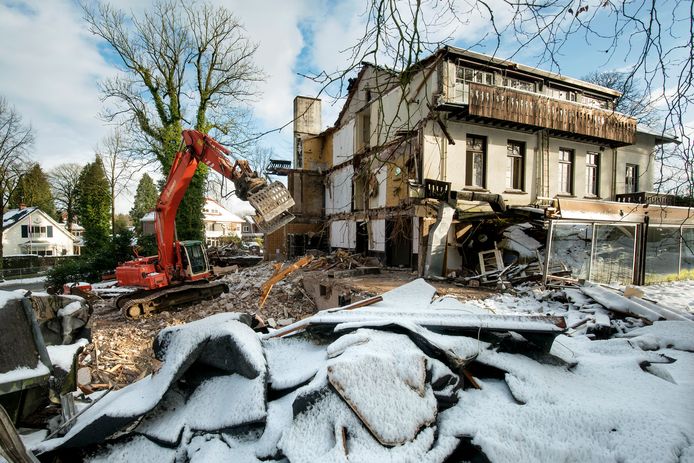 De sloop van hotel Dreyeroord.