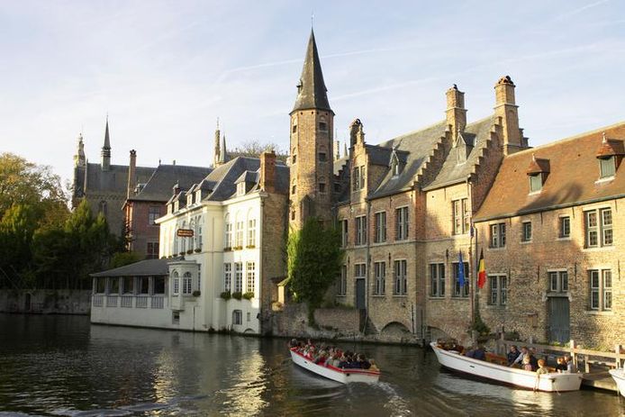 Een beeld van Brugge, toen er van de coronacrisis nog geen sprake was.