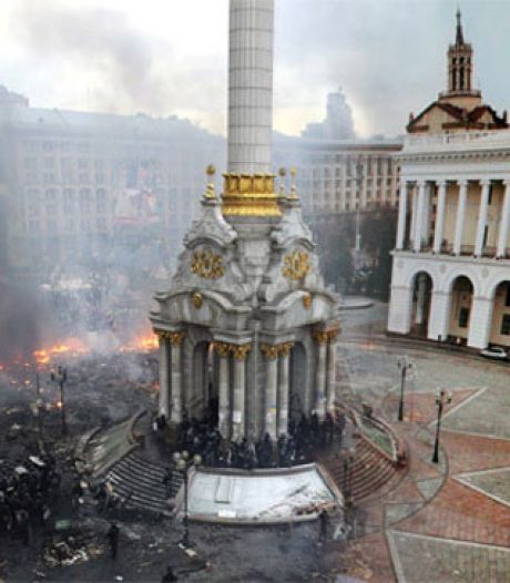 La place de l'Indépendance de Kiev, à 5 ans d'intervalle
