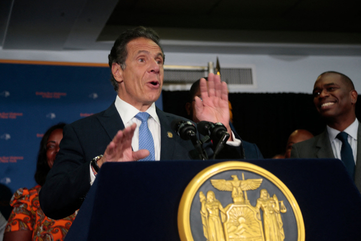 New York Governor Andrew Cuomo, who recently resigned after allegations of sexual assault.  photo news photo