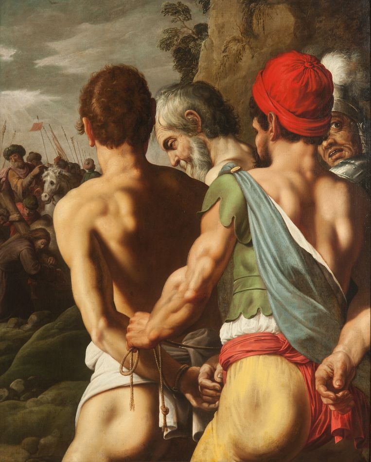 Abraham Janssens, De goede en de slechte moordenaar, 1611. Beeld Museum de Fundatie, Zwolle en Heino / Wijhe