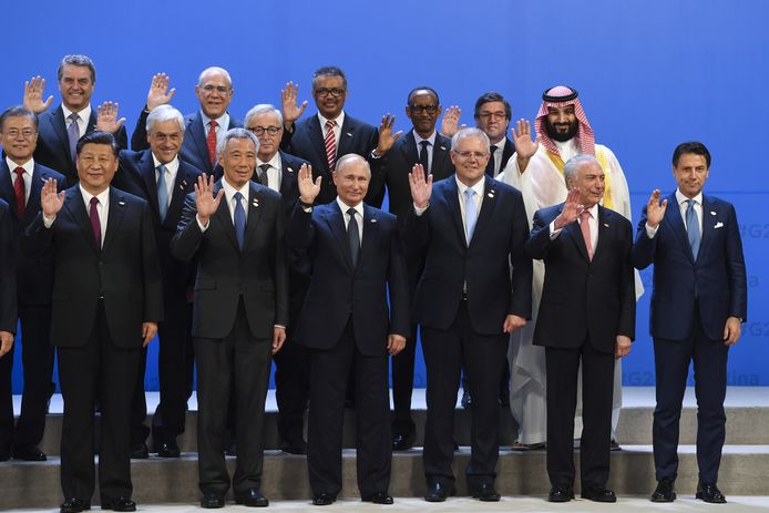 Een groepsfoto van de G20