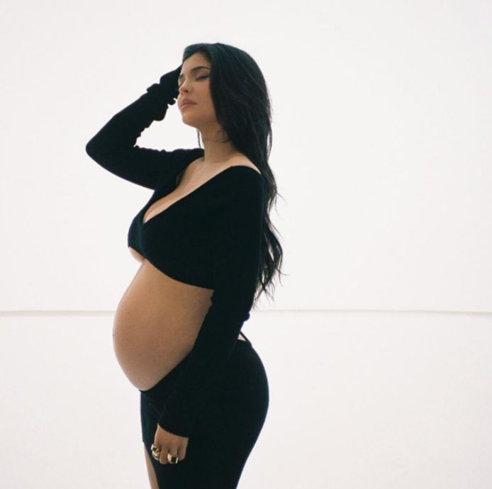 Kylie Jenner lorsqu'elle était enceinte de son deuxième enfant.