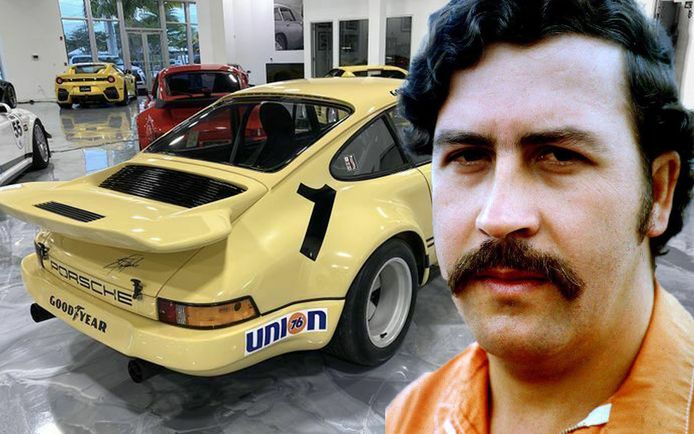 Deze Porsche was vroeger een van de favoriete wagens van drugsbaron Pablo Escobar.
