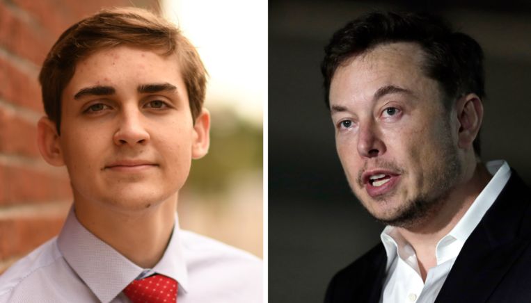 Jack Sweeney was zeventien toen hij een vluchtbot opzette waarmee elke twitteraar de vliegroute van Elon Musks privéjet kan volgen.  Beeld dm
