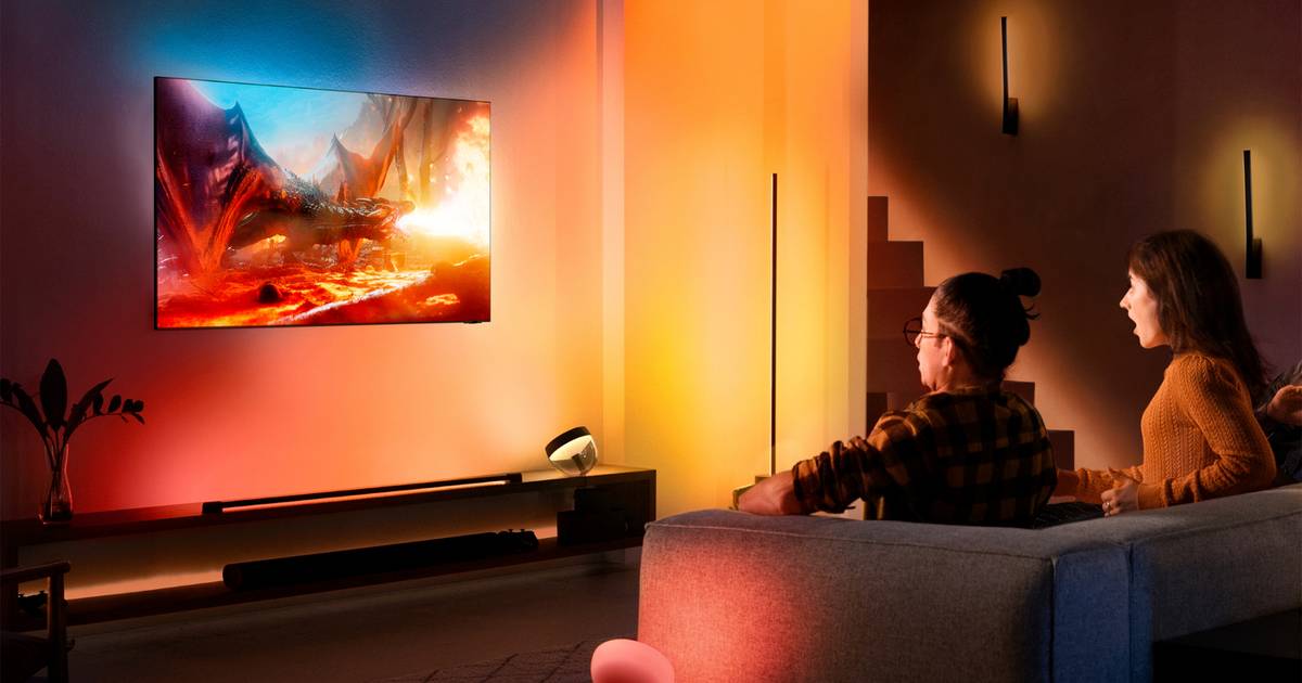 louter hoek Afwijzen App om Philips Hue-lampen te verbinden met Samsung-tv kost 130 euro | CES  tech event 2023 | hln.be