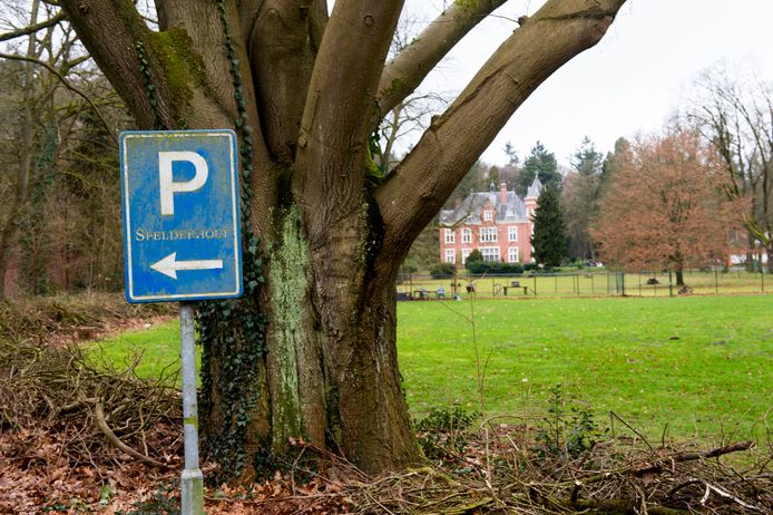 Landgoed Spelderholt met het kasteel op de achtergrond