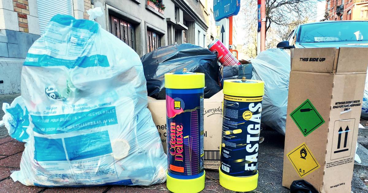 Gaz hilarant : 4,7 tonnes de déchets de protoxyde d'azote collectés en  janvier à Bruxelles 