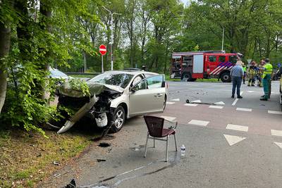 Vier personen en een hond gewond bij botsing in Rijen