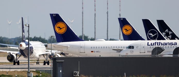 Vliegtuigen luchvaartmaatschappij Lufthansa