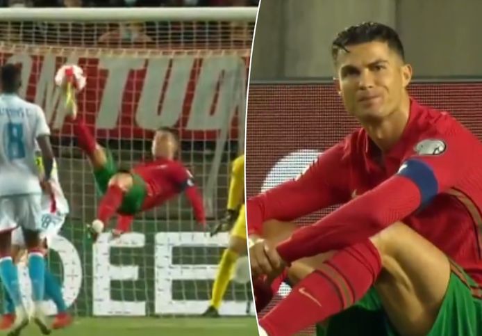 Ronaldo scoorde bijna een wereldgoal, Moris stak er een handje voor.