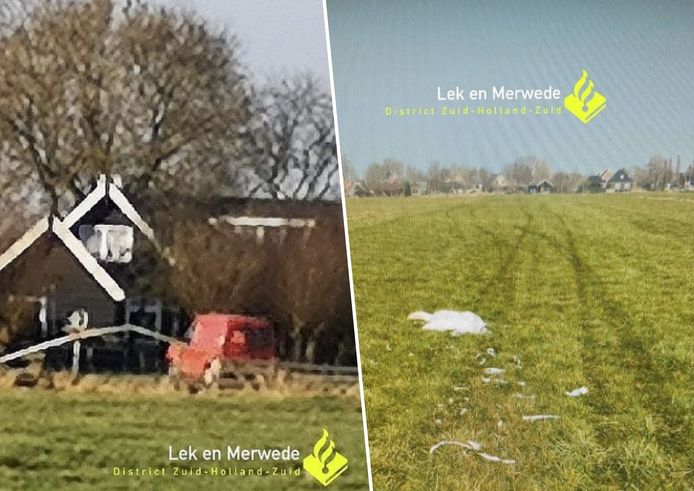 Wijkagenten van Molenlanden zijn op zoek naar de bestuurder van deze rode Ford-bus. Volgens de politie reed deze persoon afgelopen dinsdag in het dorp Wijngaarden bewust een zwaan dood.