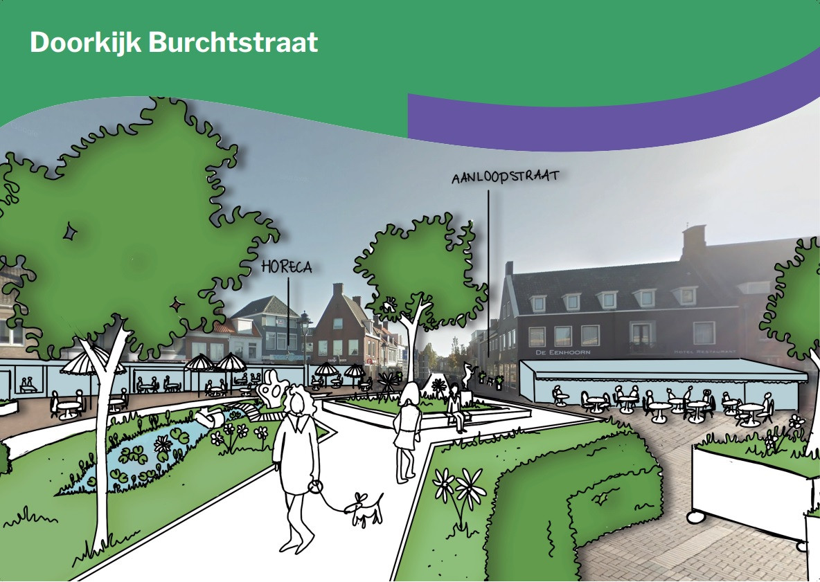 De eerste schetsen zijn klaar zo zou Oostburg er in de toekomst uit