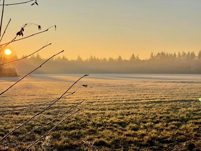 De zonsopgang.