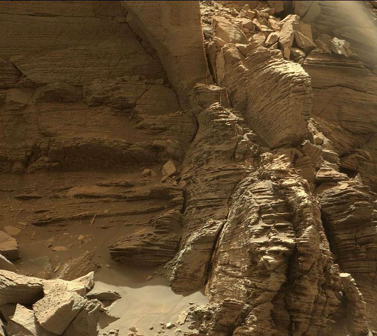 Rotsformaties op Mars. Beeld AFP