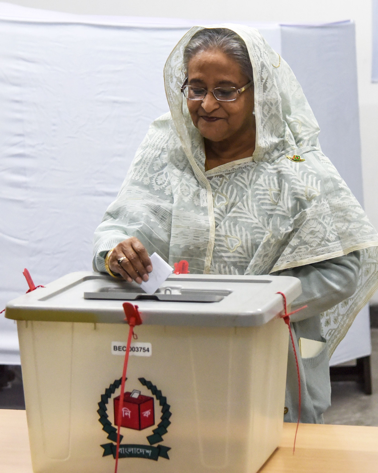 Premier van Bangladesh Sheikh Hasina.  Beeld AFP