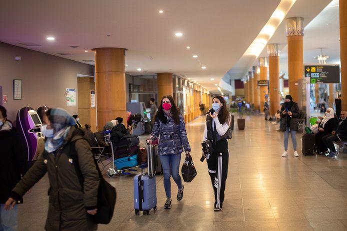 De luchthaven van Rabat in Marokko
