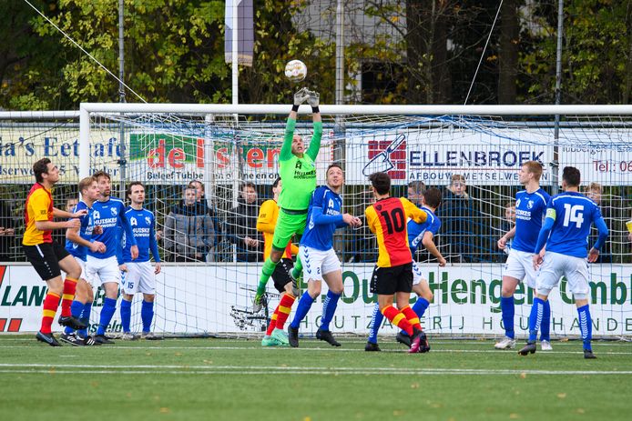 Een beeld van de derby TVC28 - Stevo. Voetbal met passie in Tubbergen.