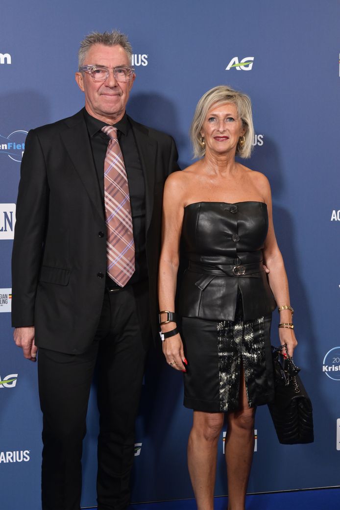 Ex-kampioen Dirk De Wolf met zijn vrouw Linda Floquet.