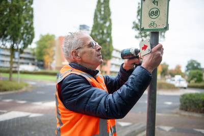 Iedereen was enthousiast, toch duurde het lang voordat de bordjes voor deze hardlooproute er hingen