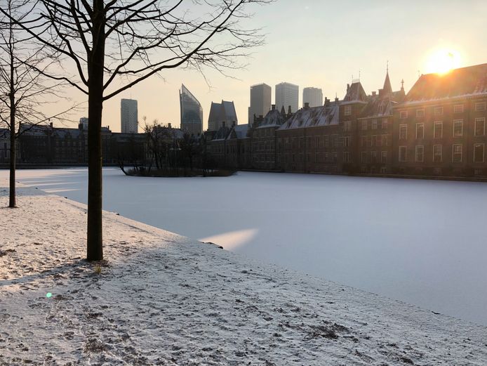 Winter wonderland bij de Hofvijver