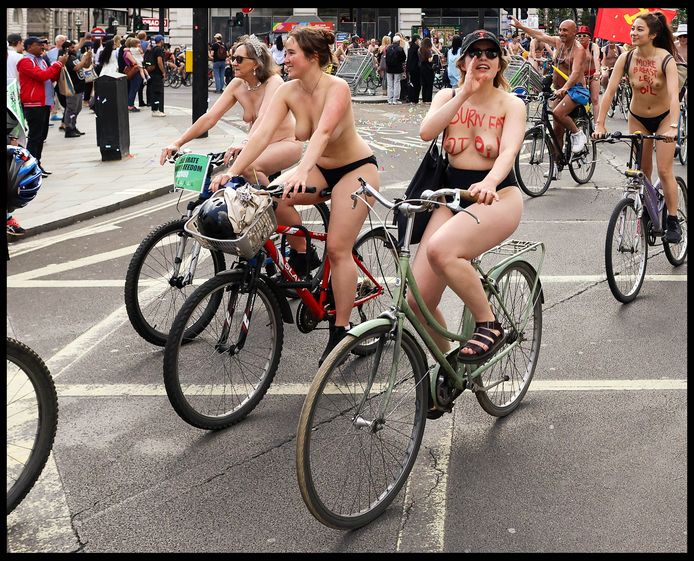 La Naked Bike Ride est une protestation contre la dépendance mondiale au pétrole, la réduction de la culture automobile et l'obtention de droits pour les cyclistes.