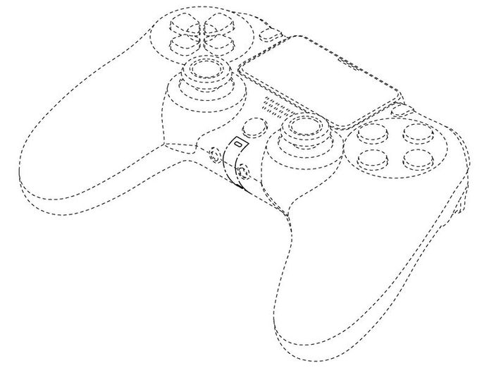 Zo kan de controller van de nieuwe PlayStation 5 eruitzien.
