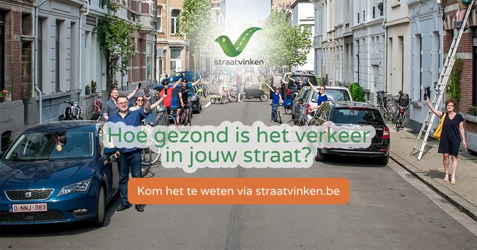 Straatvinken, dat is gedurende een uurtje tellen hoeveel voetgangers, fietsers en voertuigen in jouw straat passeren.