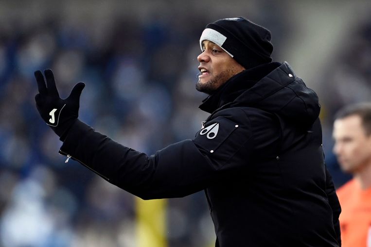 Anderlecht-coach Vincent Kompany. Beeld Photo News