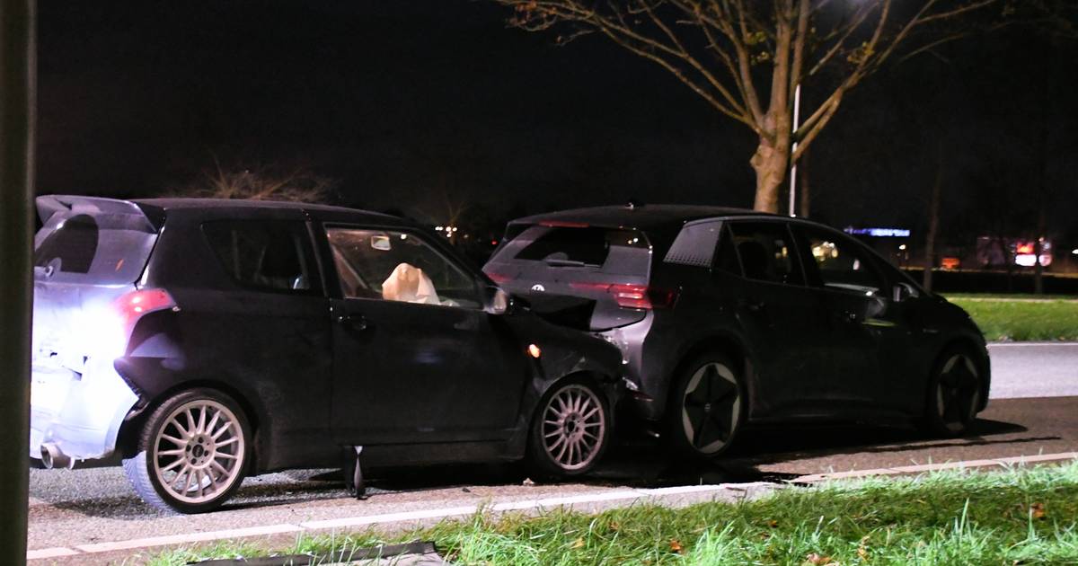 Vier gewonden bij kettingbotsing in Middelburg.