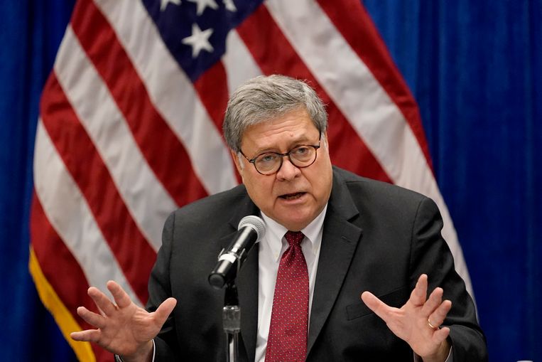 Amerikaanse minister van Justitie Bill Barr stapt op