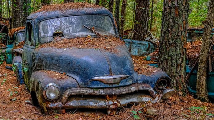 Old Car City is located in a forest in the US state of Georgia, less than an hour's drive from metropolitan Atlanta.  She lives up to her name.