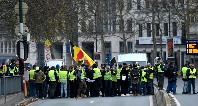 Betoging van de Gele Hesjes in Brussel