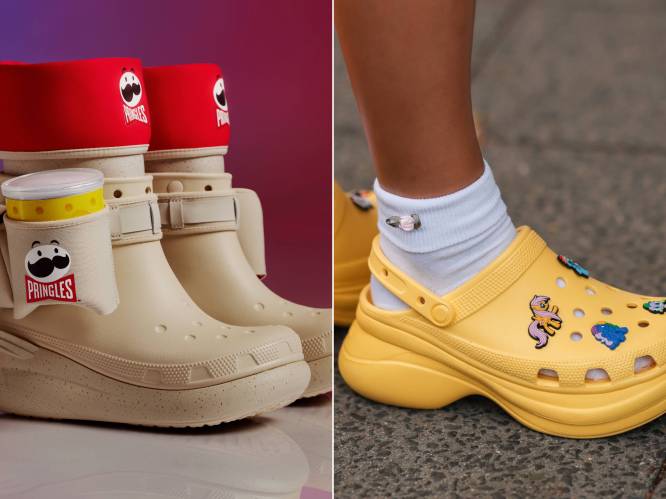 Crocs en Pringles smelten samen in één schoen: waarom zijn we zo’n fan van ‘lelijke’ mode?