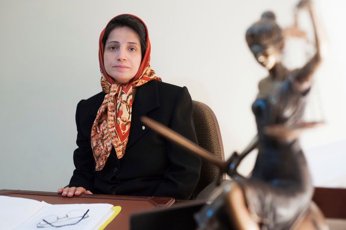 De Iraanse advocate Nasrin Sotoudeh in 2008.