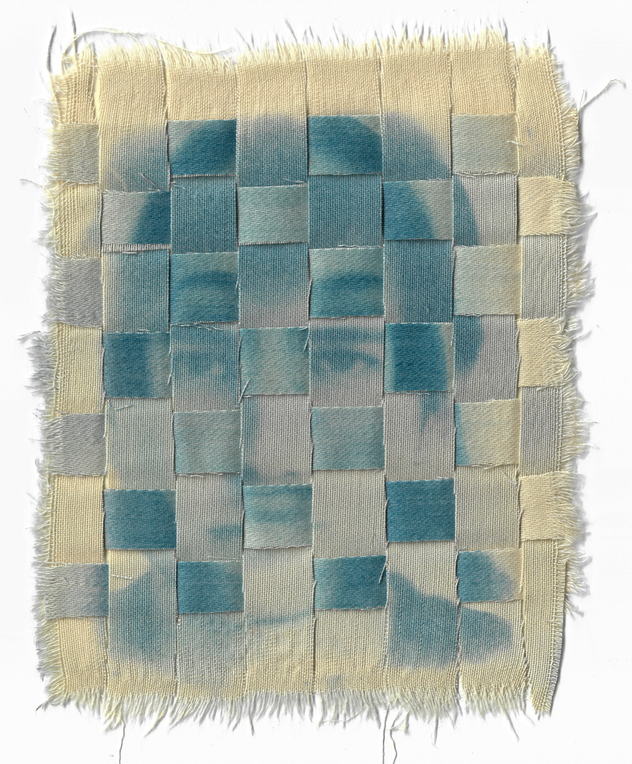 Using Deepfake, Connie Stewart tried to gain visual anonymity.  The pictures were printed on the embroidery.  The Connie Stewart Statue