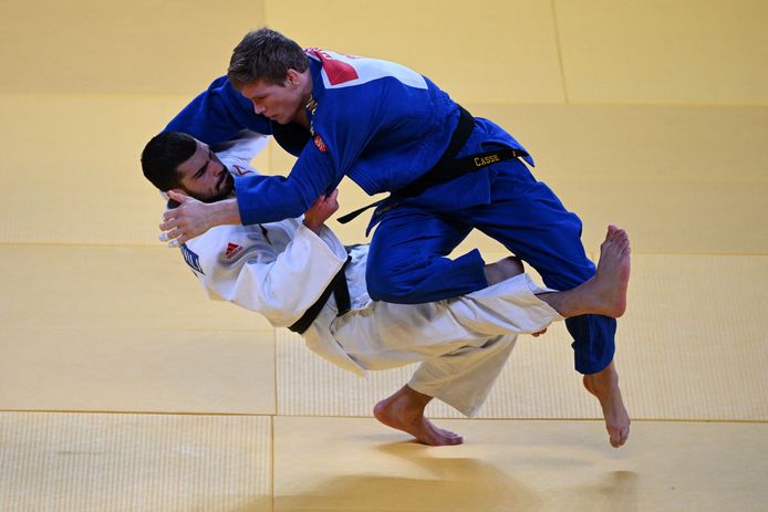 Tato Grigalashvili en Matthias Casse streden in oktober om goud in de WK-finale.
