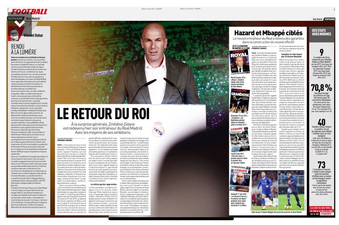 Ook L’Equipe en Marca noemen Eden Hazard de prioriteit van Zidane bij Real.