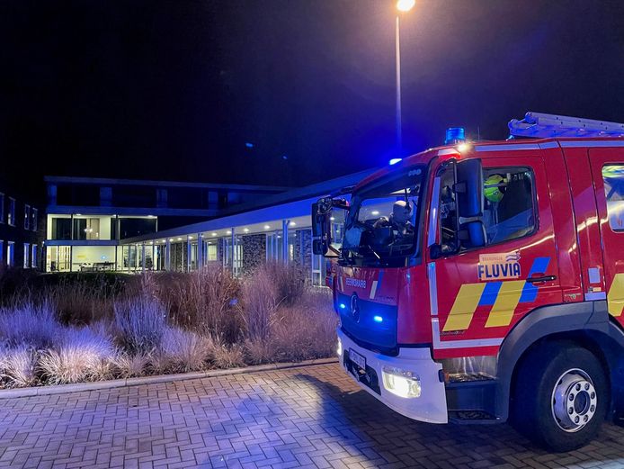 De brandweer rukte uit naar woonzorgcentrum De Vlinder op kerstavond.