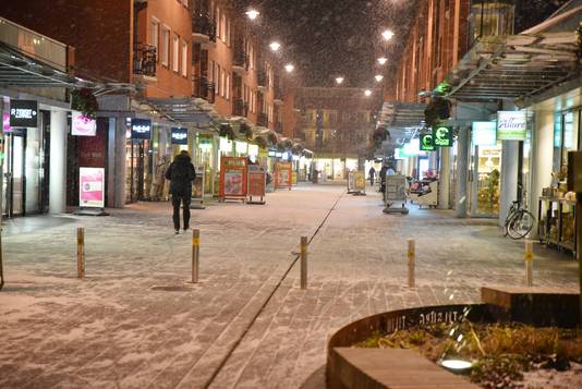 In Tilburg was ook sprake van lichte sneeuwval.
