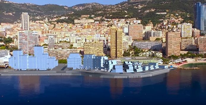 Uitzicht van de skyline zoals het in 2025 moet zijn.