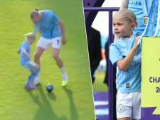 Un rêve éveillé: Mason De Bruyne tape la balle avec Erling Haaland sur la pelouse de l’Etihad