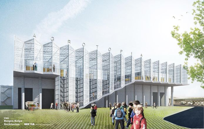 Zo zal de dakserre Agrotopia in Roeselare eruit zien.