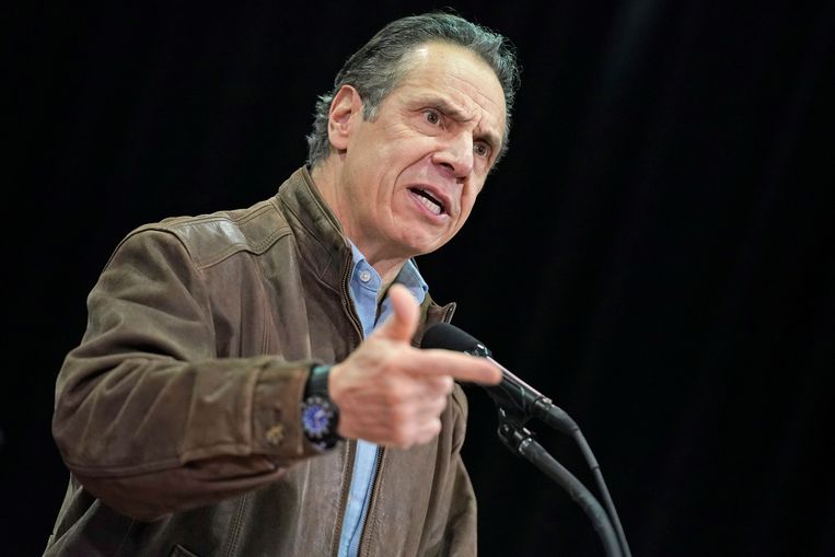 Andrew Cuomo, de gouverneur van de staat New York.  Beeld REUTERS