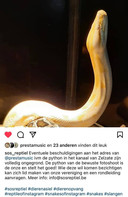 Ook de SOS Reptiel reageerde al op de beschuldigingen aan het adres van de rapper.