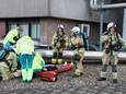 De brandweer oefende gisteren op het terrein aan het ziekenhuis.