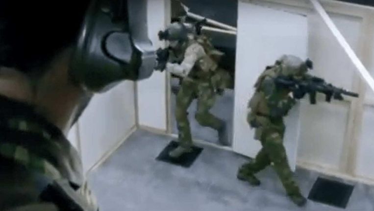 De schietbaan in Ossendrecht op beelden uit een promotiefilmpje van Defensie. Beeld  